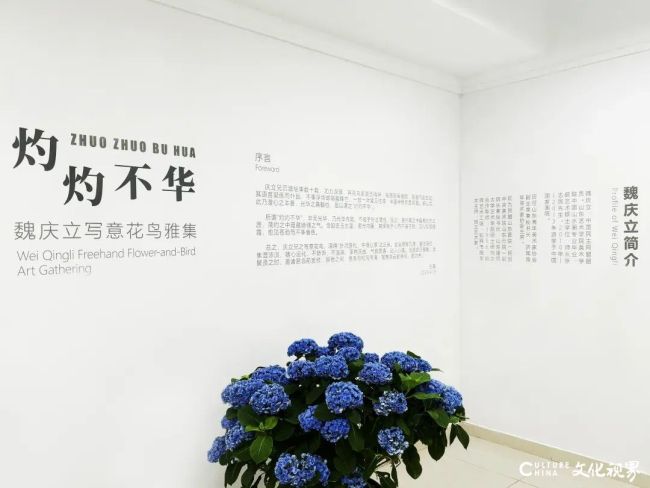 笔墨见风骨，写意见本心——“灼灼不华·魏庆立写意花鸟雅集”在济南齐鲁文化创意基地温情启幕