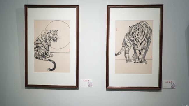 “山君气度——刘扬画虎作品展”昨日在济南隆重开幕