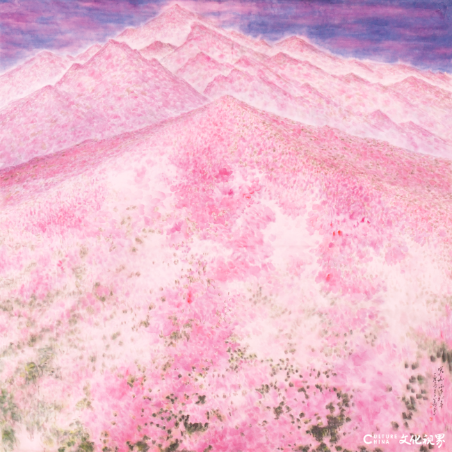 李翔·《咲山》| 淡彩晕染造心象春山,色墨相生蕴东方诗意