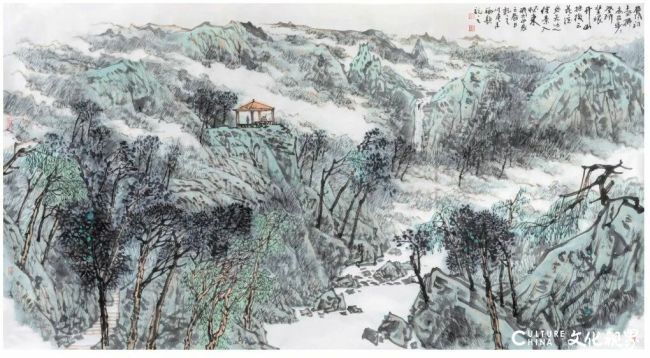 黄建福·中国画 | 溪烟与丘壤共生,漫卷的连绵山河皆是心绪无声的延伸