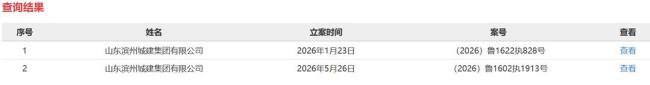 滨州城建集团年内两度沦为被执行人，再添33.52万元执行标的