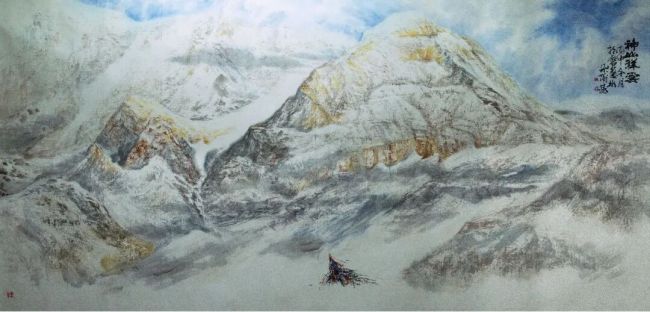 “海拔五千米十人展” | 朵尔基：以心灵呼唤感知生活，在空灵与肃穆间传递出直入人心的艺术张力