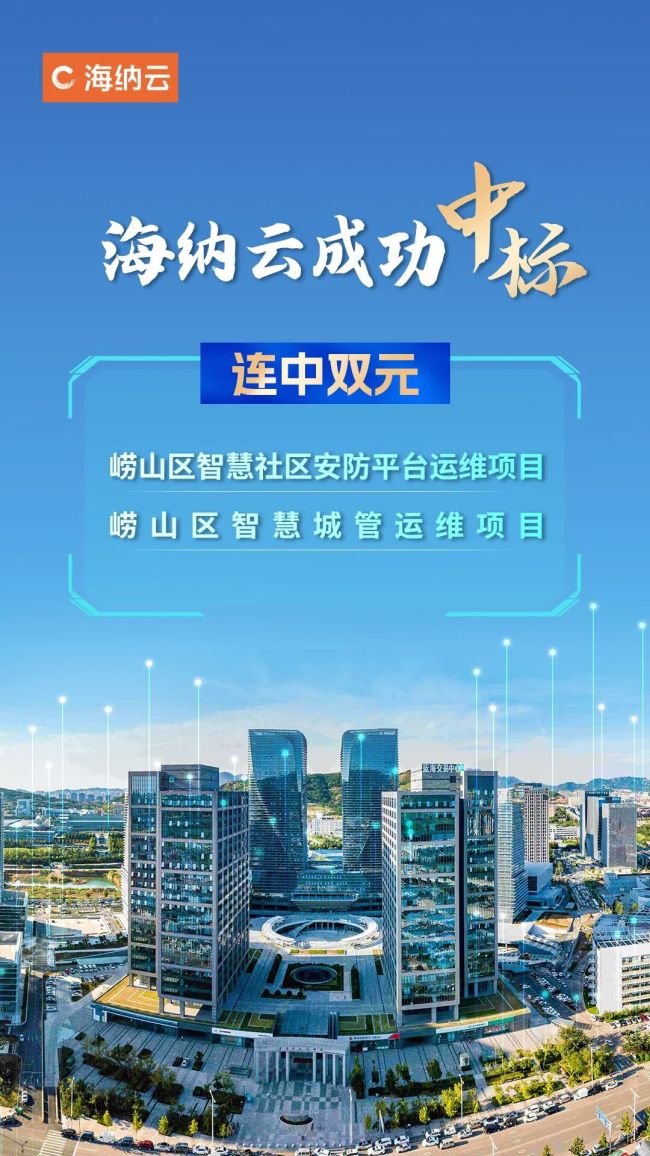 连续拿下两大城市更新运维类项目——海纳云以全栈式运维实力,绘就青岛崂山区“智”理新底色