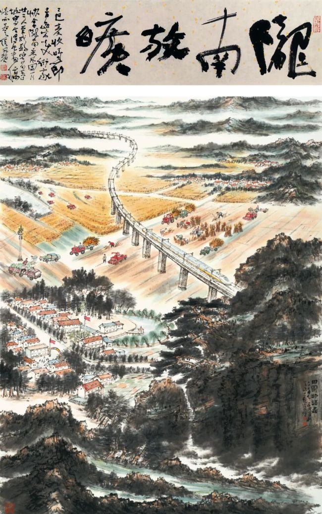 张风塘·中国画 | 画面整体萦绕着清雅的书卷气,尽显东方艺术的灵动气韵