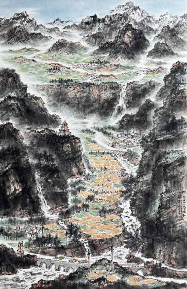 张风塘·中国画 | 画面整体萦绕着清雅的书卷气,尽显东方艺术的灵动气韵