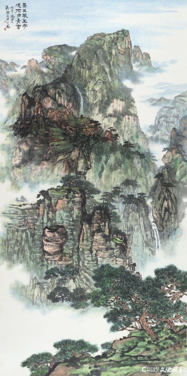 【DeepSeek谈艺】彭利铭·山水画 |笔底烟霞映山河 文心铸魂映时代