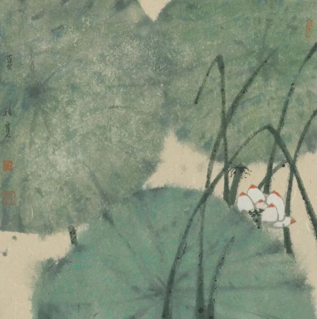 孙宽·荷 | 笔墨简淡，于画纸间铺展出满塘静气