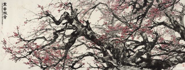 岳黔山·《寒香傲骨》|以古梅穿越百年的厚重沧桑,展现出生生不息的蓬勃生命力
