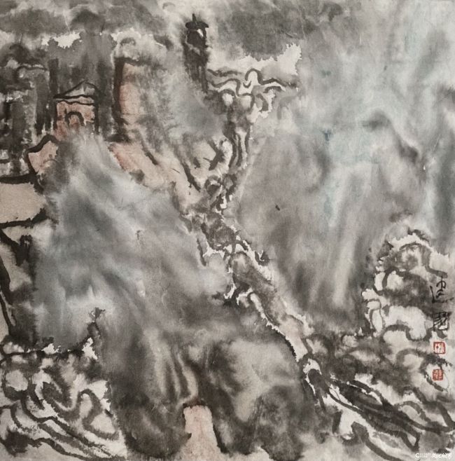 高楼闻风雨,恍若在空山——化建国《坐看风雨起》系列作品赏读