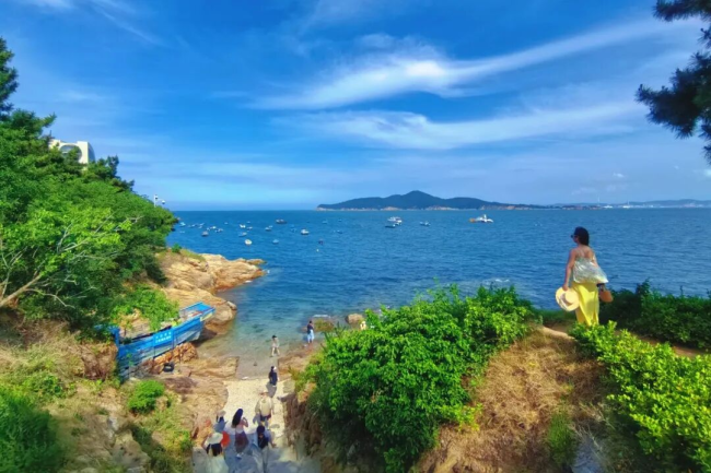 威海市环翠区：来海源公园，邂逅 "果冻海"