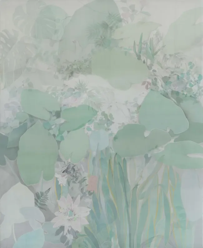 “齐物·共生——李夏夏花鸟作品展” | 徐涟:她徜徉于花鸟世界中,从容自信地做仲夏夜的精灵