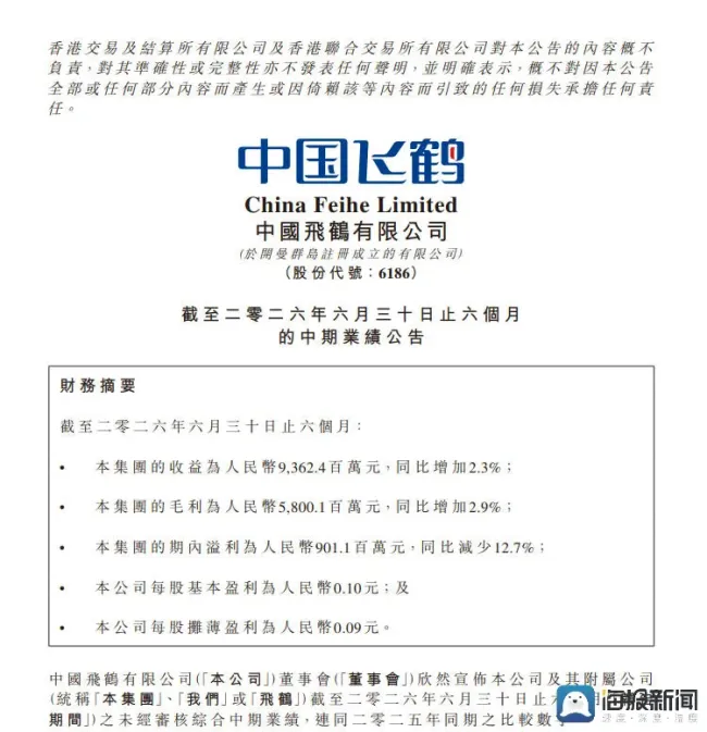 上半年归母净利降16.3%,婴配粉基本盘承压,黑猫投诉超4000条……飞鹤特别股息遇冷折射出投资者的深层忧虑