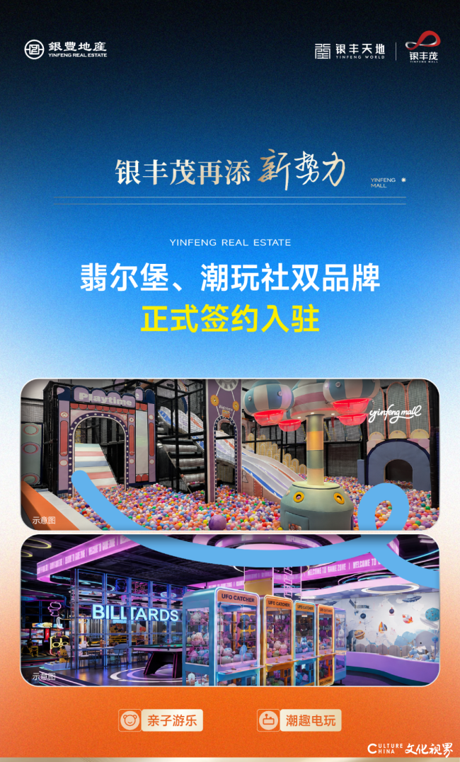 济南银丰茂再添新势力——翡尔堡、潮玩社双品牌正式签约入驻