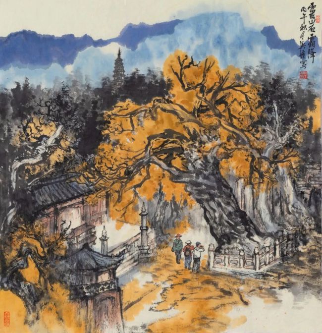 吴疆·《灵岩霜降》| 于古寺秋光之中，得山林禅寂之趣