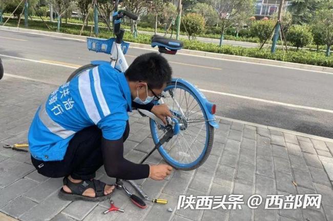 致敬高温下的劳动者丨共享单车调度员日均搬扛自行车260次