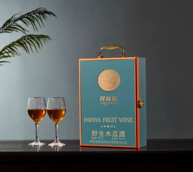 做强木瓜产业 安康白河百益木瓜酒亮相第三十届杨凌农高会