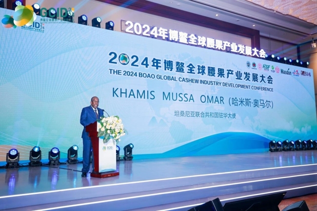 坦桑尼亚联合共和国驻华大使KHAMIS MUSSA OMAR致辞。