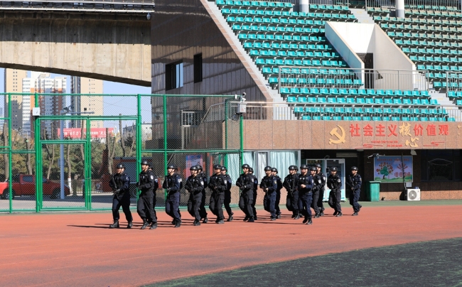 实战强警 春训砺兵——府谷公安开展特警综合训练