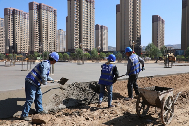 神木市全民健身中心项目主体结构已完成90%