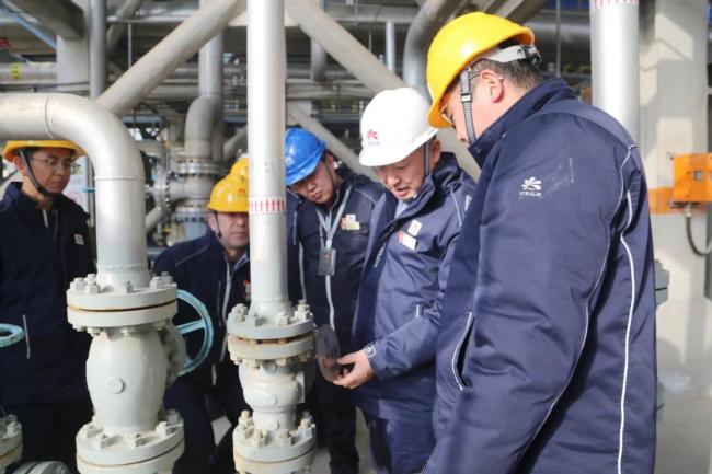 延长石油天然气公司总经理王飞赴延川天然气液化站开展安全督查