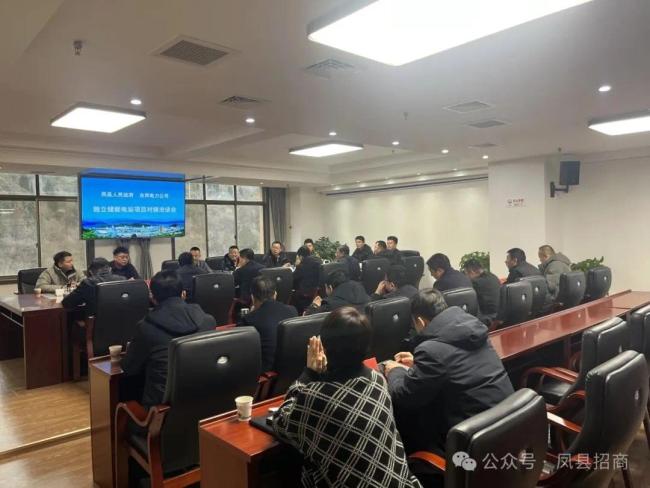 合邦电力科技公司董事长贺建荣到凤县对接洽谈独立储能电站项目