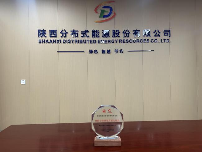 陕分能源获首届丝路企业绿色发展先锋奖