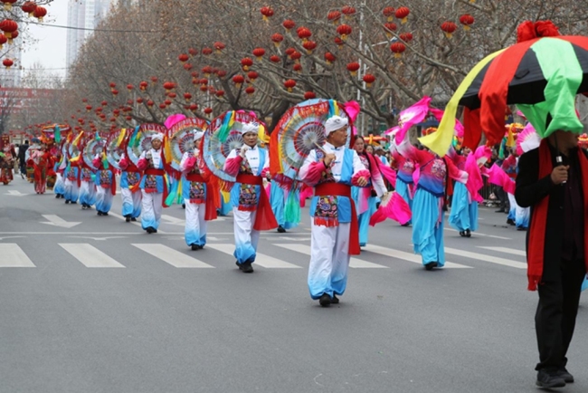 陕西眉县:社火欢腾闹新春 民俗焕彩启新程