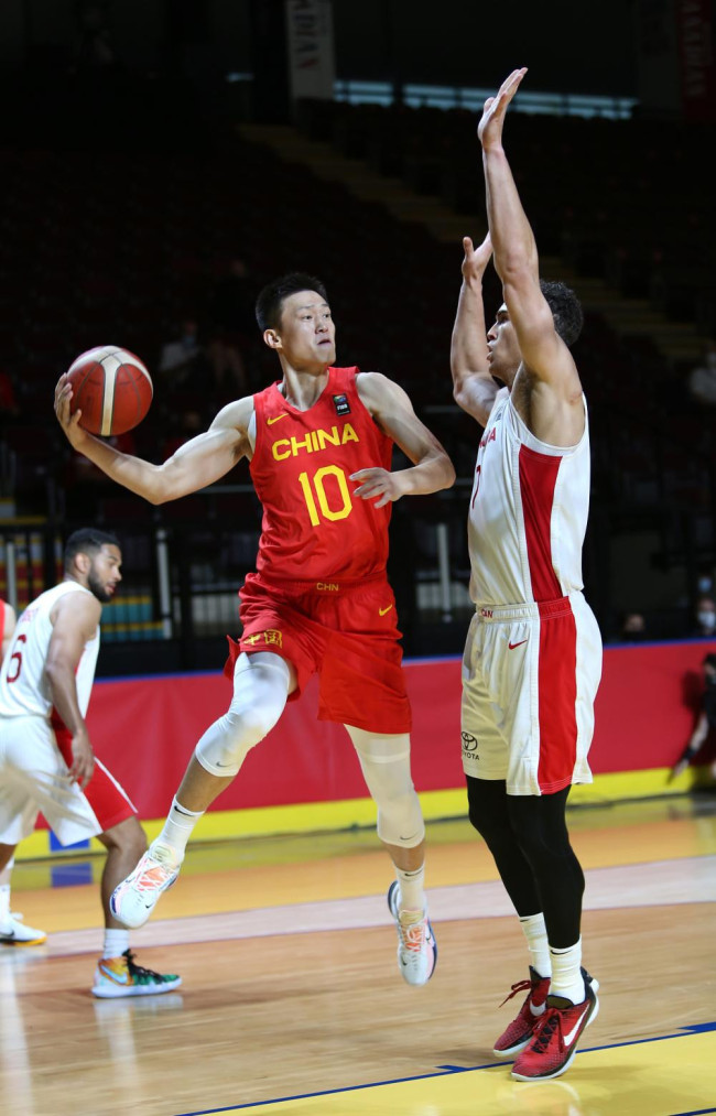 奥运落选赛-中国男篮负加拿大