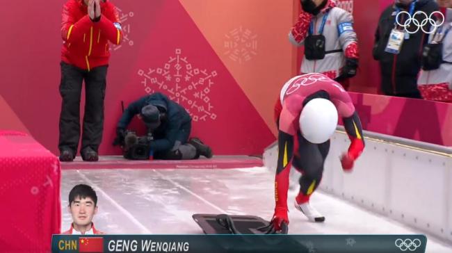 钢架雪车世界杯因斯布鲁克站，耿文强获第12名