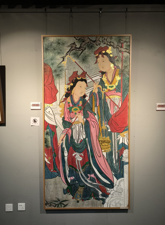 父子携手办展 作品相映生辉