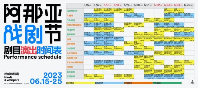 2023阿那亚戏剧节38部剧目公布，8大重磅剧目揭晓内容亮眼