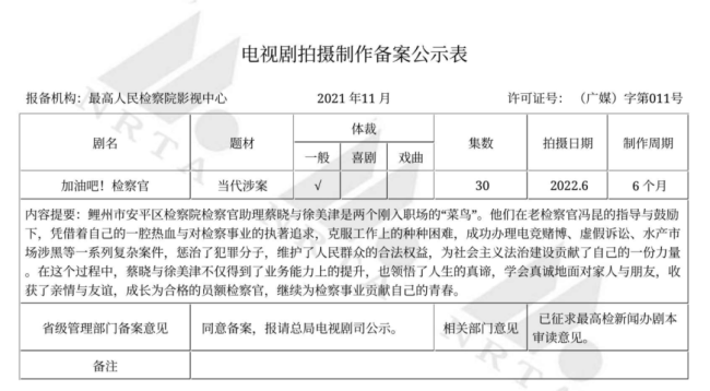 最新！一批公检法题材剧待播