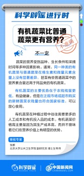 有机蔬菜比普通蔬菜更有营养？维生素和微量元素上没有显著差异