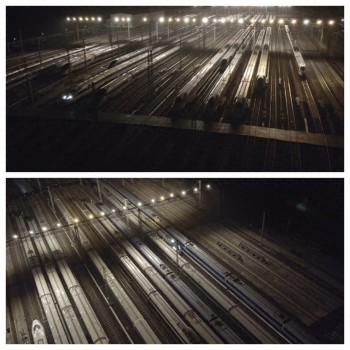 走進夜間的動車所 “陸地航母”蓄勢待發(fā)