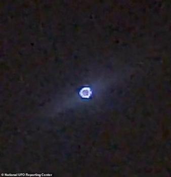 美国疑出现可变形UFO盘旋15分钟，六边形光环空中变形为圆形！