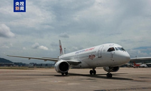 C919执飞上海虹桥-深圳航线开通 国产大飞机再添新航线