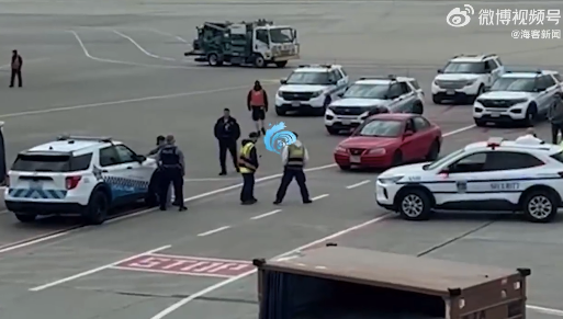 美國外賣員送貨駛?cè)霗C(jī)場：穿越內(nèi)部道路被塔臺發(fā)現(xiàn) 警方將其攔截