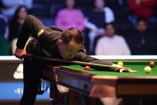斯诺克大师赛八强争夺战开启 肖国栋晋级将战吴宜泽