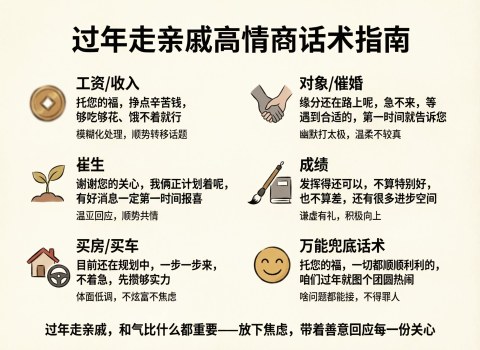 过年回家面对亲戚的万能回复 高情商话术轻松应对