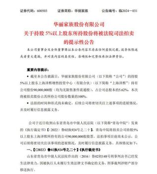 “私募大佬”徐翔3家A股公司难保，110亿罚款啥时缴完？股权拍卖引发关注