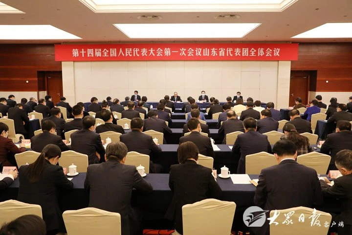 关注两会 | 山东代表团举行全体会议总结代表团工作