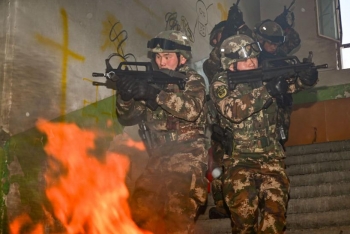 武警新疆总队某支队全面掀起节后练兵热潮