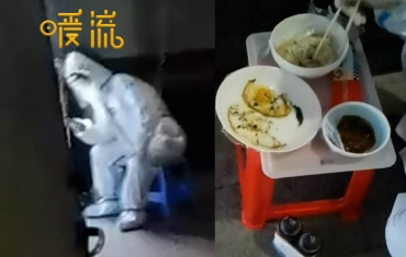 女子凌晨为"大白"煮饺子